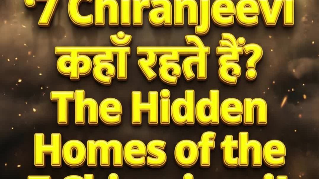 ⁣7 Chiranjeevi कौन हैं? सच जानकर हैरान रह जाओगे ! #bhakti #sanatan #hanuman