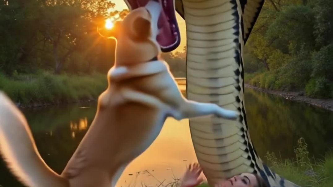 ⁣लडकी पर कोबरा का ataik