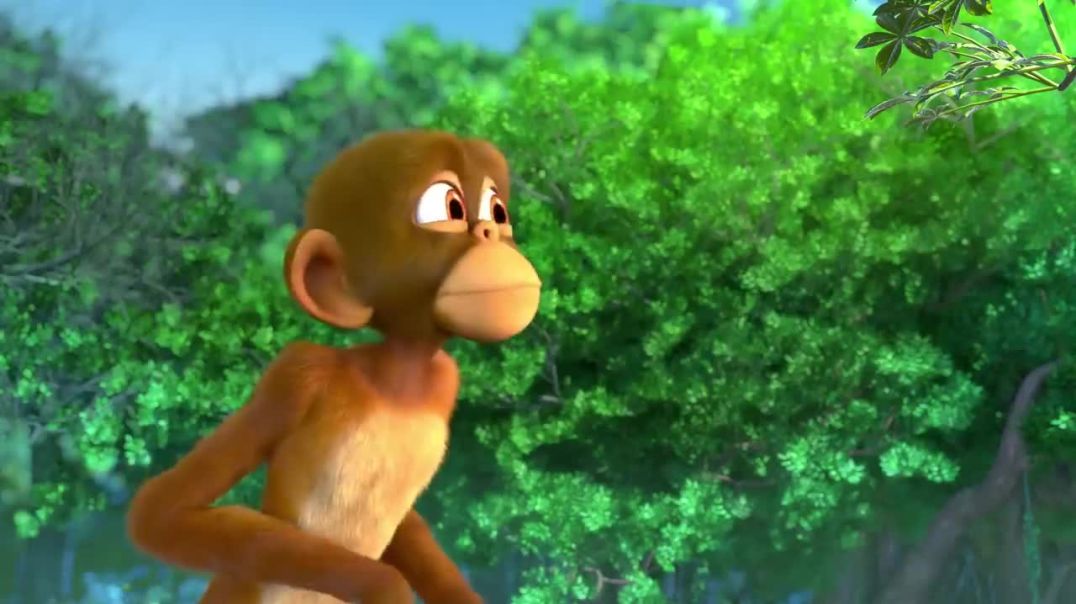 ⁣खाने की खुशी में बंदर हुआ पागल