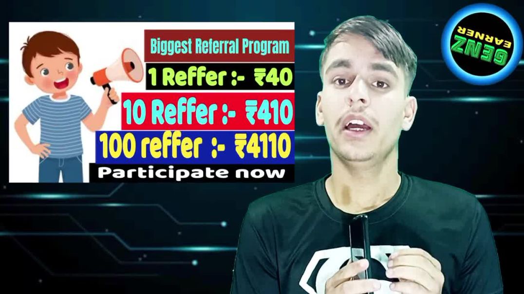 ⁣Refer & Earn App | Earn Money by Inviting Friends | Full Tutorial | GENZ EARNER