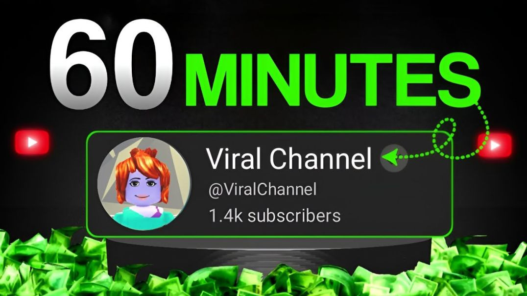 ⁣1000 subscribers 1 hours in youtube