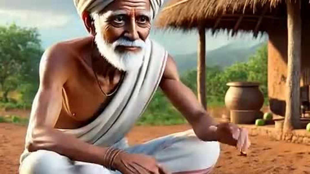 ⁣Farmer_finds_a_big_apple_kept_near_his_hut_and_then_hides_and_searches_for_it_😭_#ai_#pigeon_#farmer(