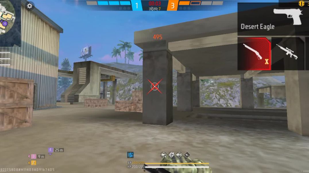 ⁣Free fire 1v4 clutch