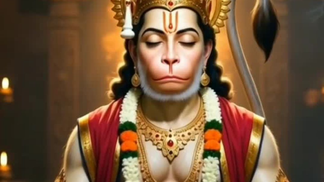 ⁣हर परेशानी का हल: बजरंगबली का यह शक्तिशाली मंत्र और भजन 🕉️