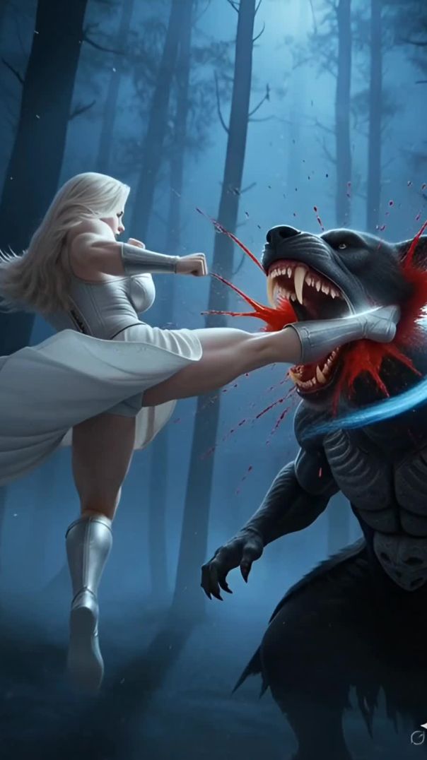 एक भाला, पाँच वार, राख बन गया राक्षस”