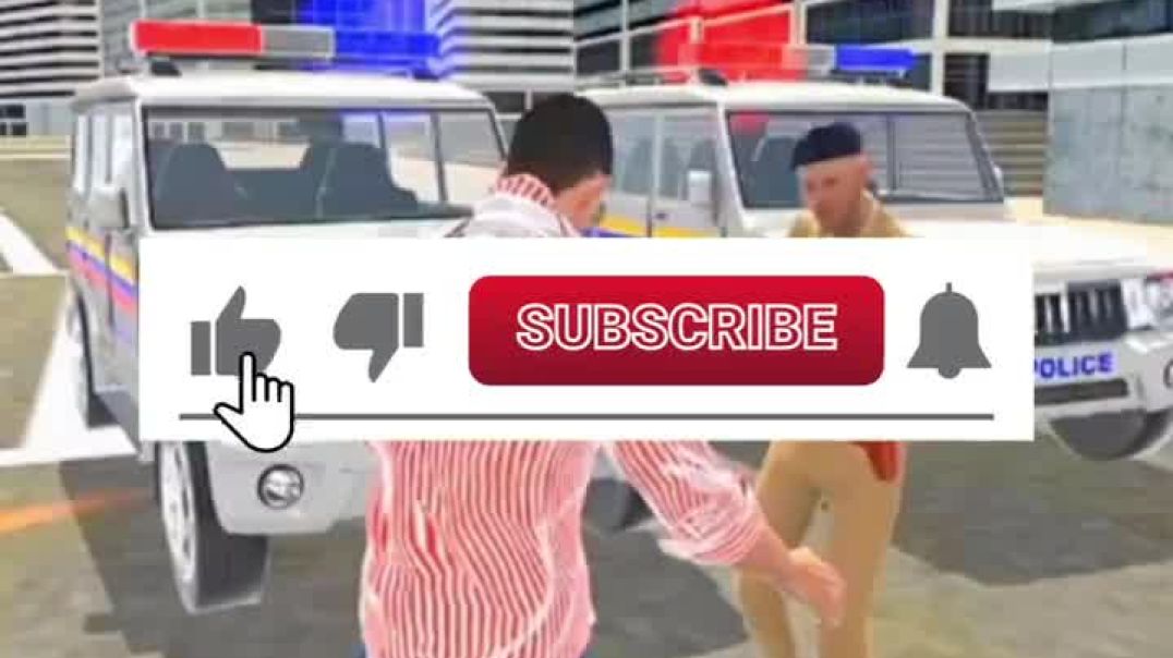 ⁣Franklin Vs Police Hug Challenge 🥶 In Indian theft auto vs Indian Bike Driving 3d vs Indian gtiv