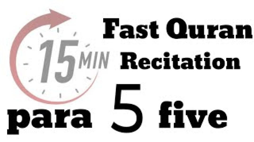 ⁣Para 5_ Fast Recitation of Quran (One Para in 15 Mins