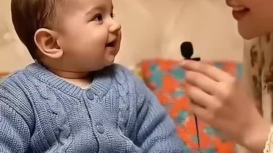 ⁣Mere Nana Jaan Lakhon Mai Aik 😍❤️ Cute Baby Ai Interview Video 😀 _ai _babyinterview _shorts _aivideo