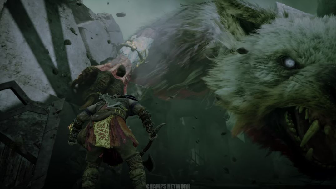 ⁣KRATOS vs FENRIR: The Unleashed Beast | God of War Ragnarök (4K 60FPS)