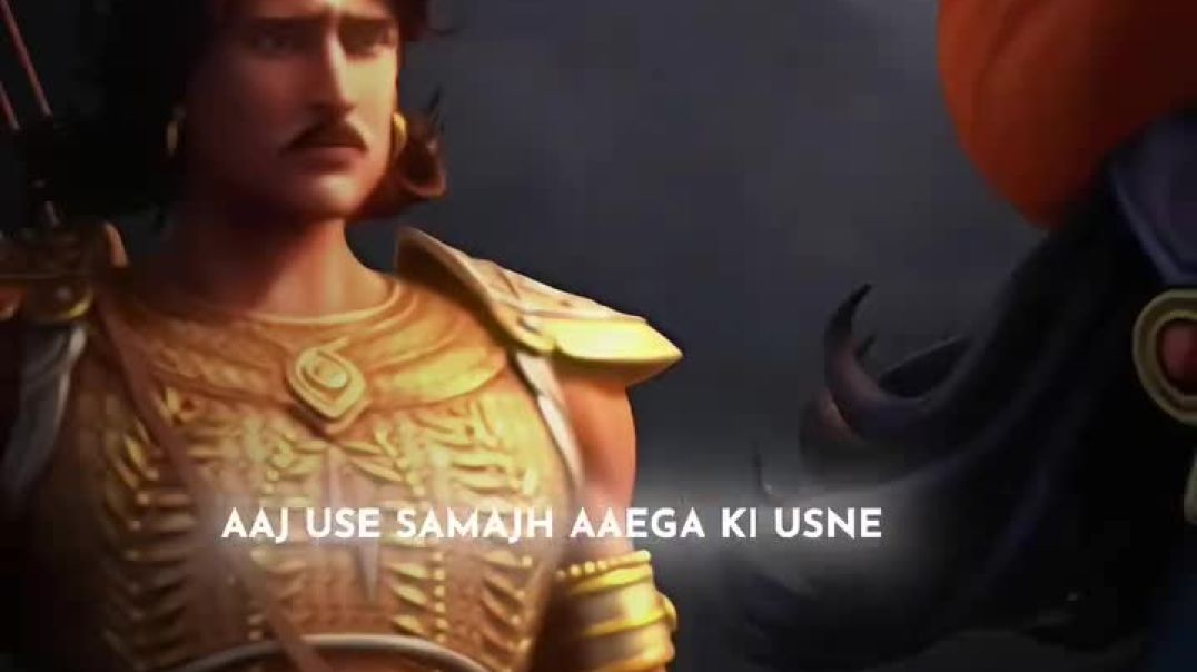 ⁣Main tumhare sath hu💕💕 || anime Mahabharat video clip 💕