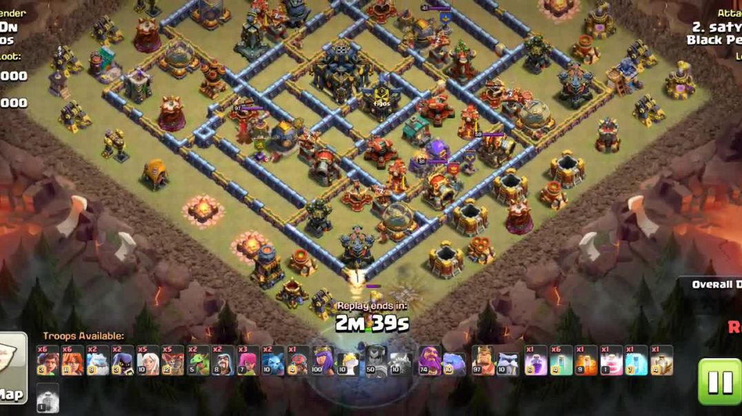 ⁣Coc th 17 rootrider attack in 2025 best attack strategi