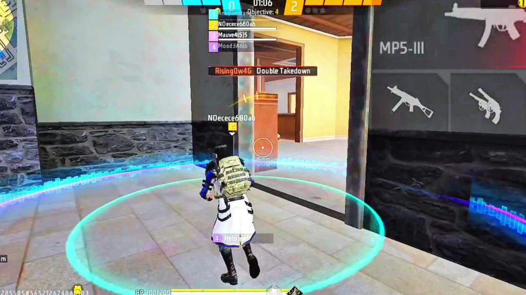 ⁣🔥 Free Fire max 1vs4 OP Rush Battle 😱 | Solo vs Squad Clutch 💥#FreeFire #1vs4Fight #SoloClutch #Rush