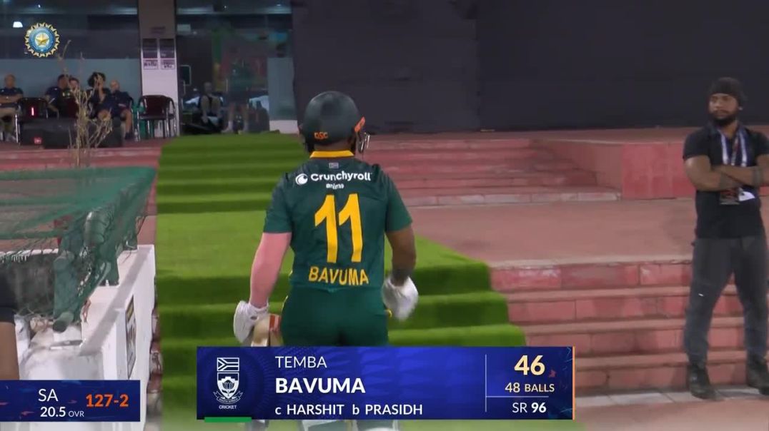 Temba Bavuma Wicket By Prasidh in 2nd ODI India vs Southafrica #india #Southafrica #Temba