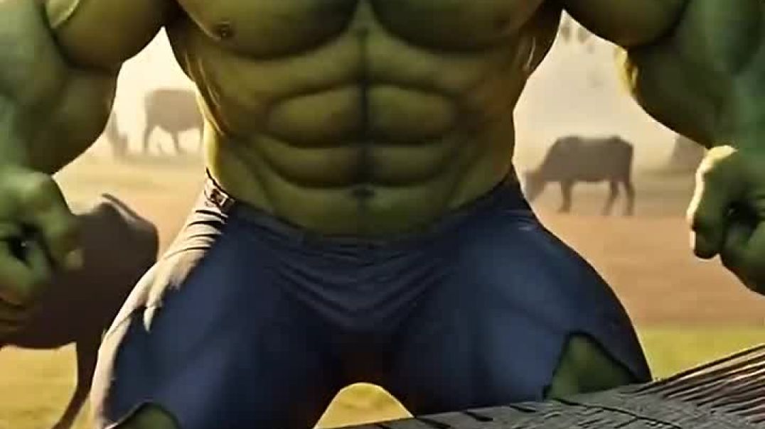 Hulk_Ne_Gaowalo_Ko_Bachane_Ke_Liye_Monster_Se_Ki_Ladai#hulk_#desihulk_#aihulk_#hulkai_#hulkvsmonster