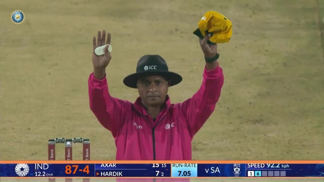 ⁣इंडिया vs अफ्रीका क्रिकेट T20 मैच हाईलाइट Hardik Pandya