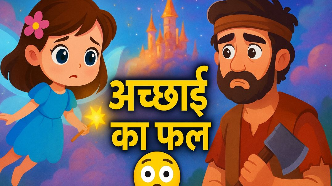 ⁣गरीब लकड़हारे की किस्मत बदल गई 😲 | Fairy Story in Hindi | Kids Moral Story