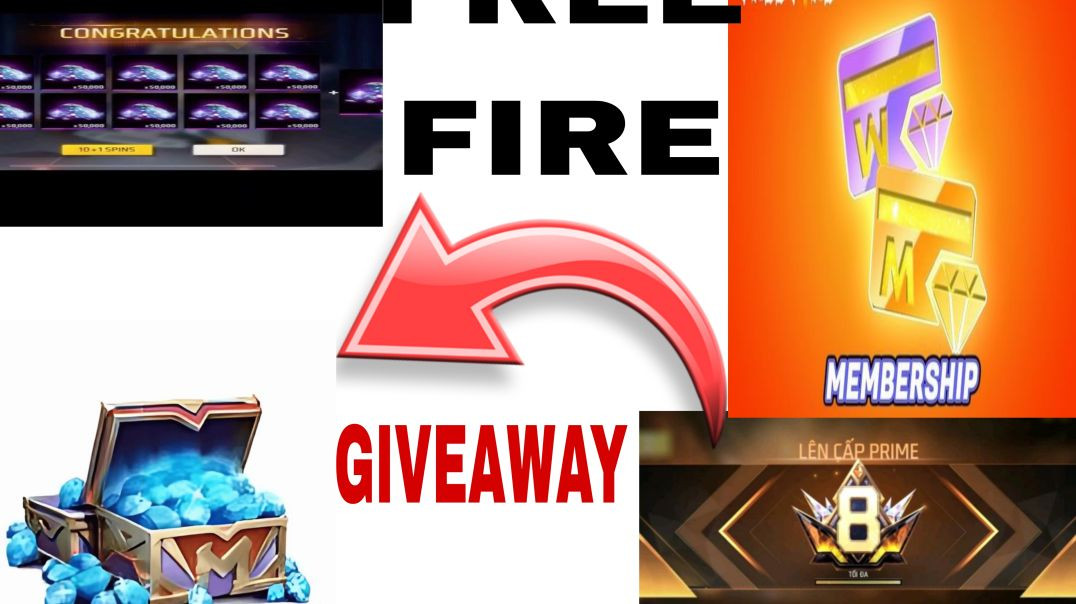 ⁣FREE FIRE DIMOND GIVEAWAY 💎 PRIME LEVEL8 AND DIMOND GIVEAWAY 💎 FREE FIRE DIMOND 💎