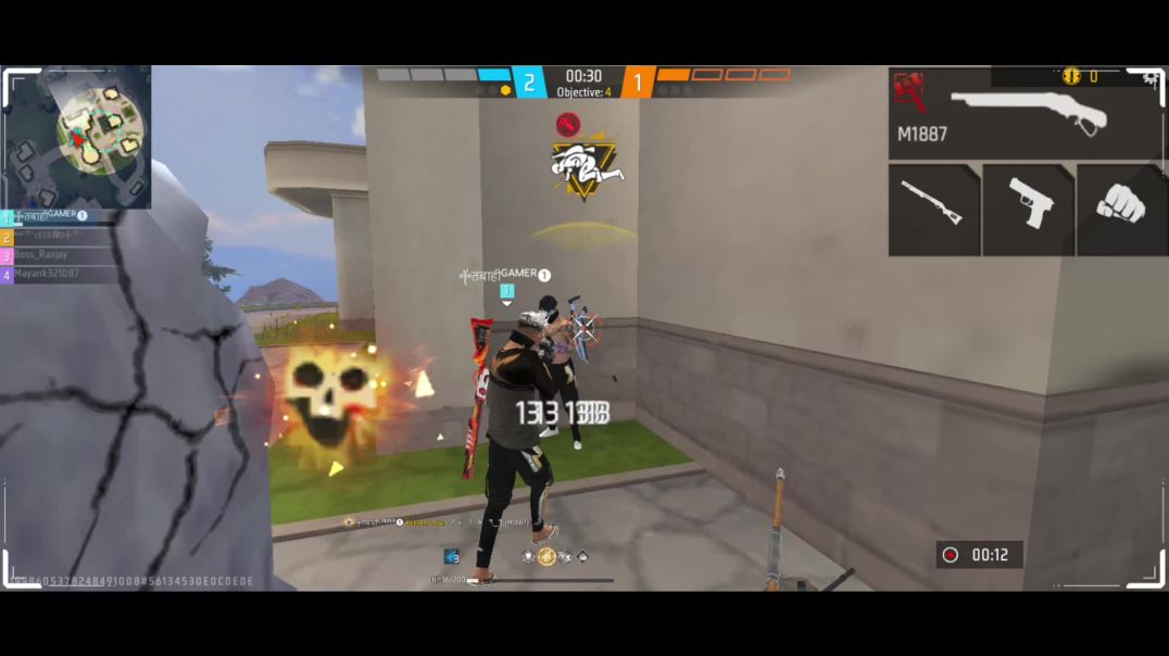 ⁣#free_fire video 1v4 #gaming #viral video #trinding video #tik tok video