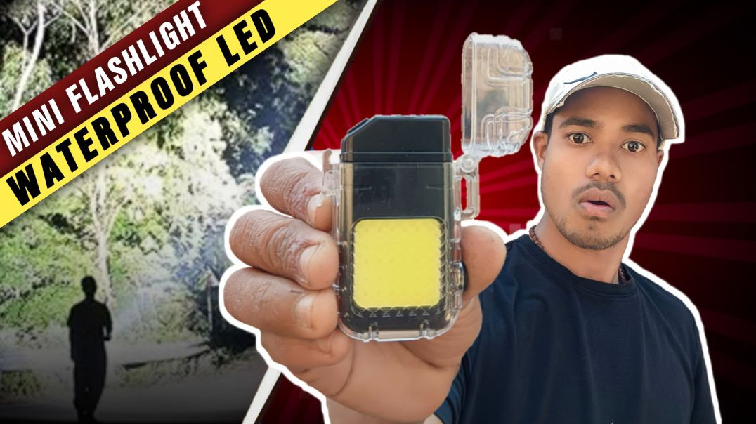 ⁣Waterproof LED Flashlight Unboxing  Powerful Torch Light Review 🔦_1080p