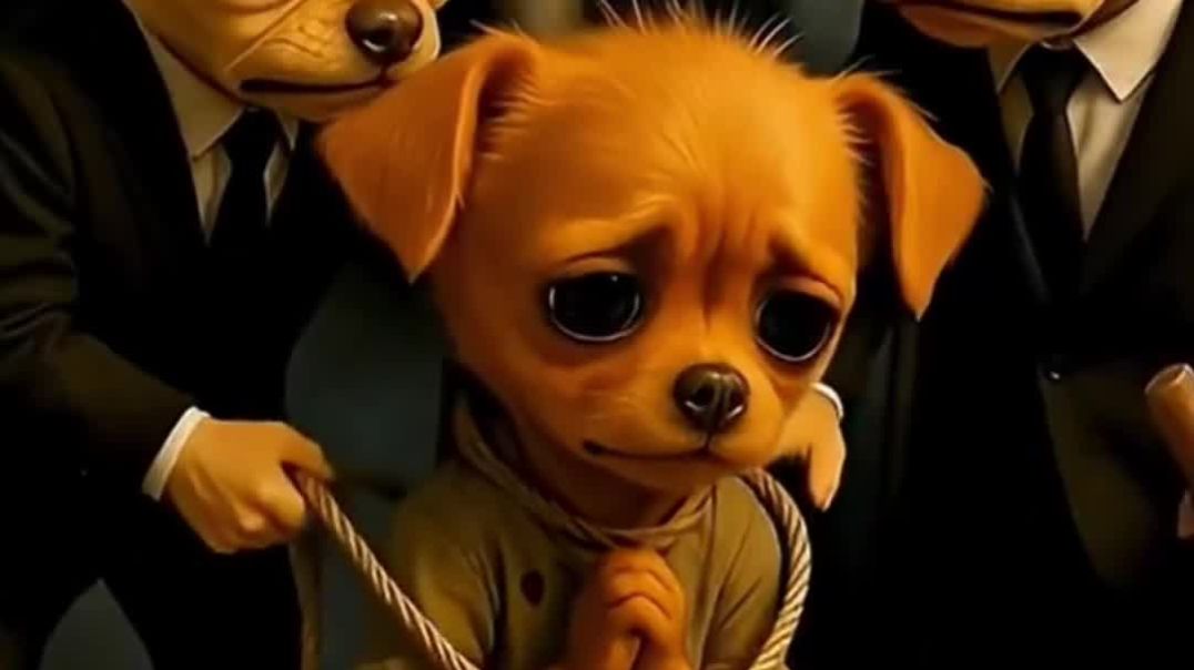 ⁣Dog and robot stroy