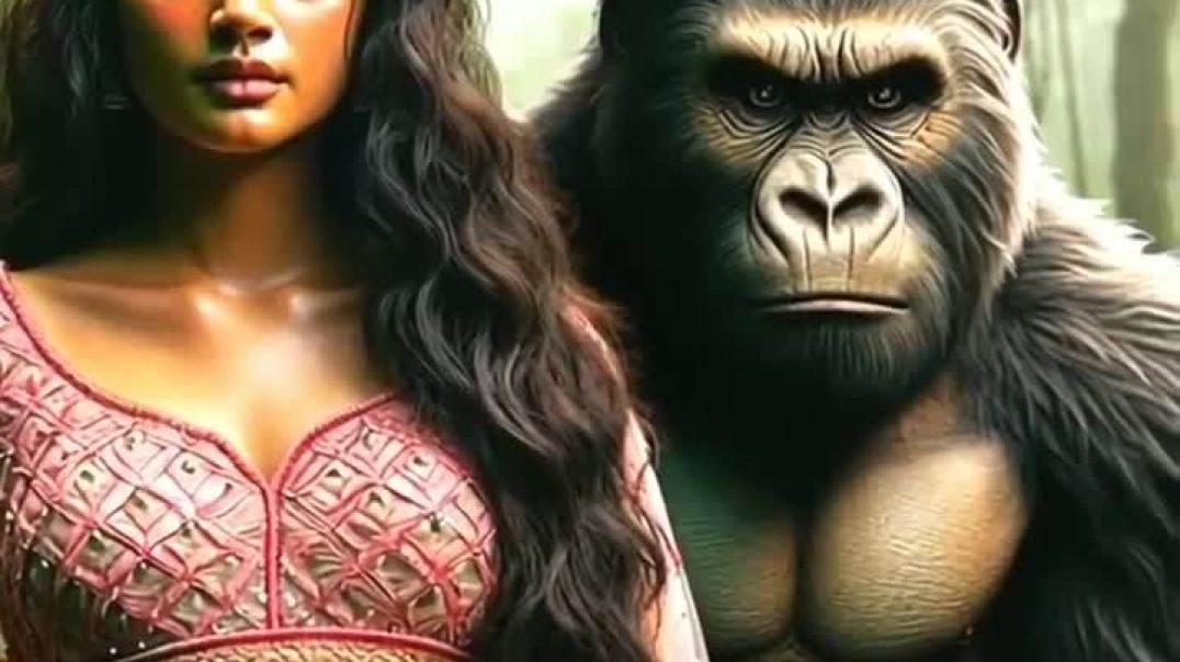 ⁣गोरिल्ला ने हुआ लड़की से प्यार  video