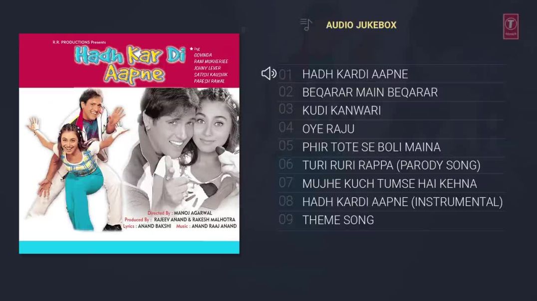 Hadh Kar Di Aapne Hindi Movie Full Album (Audio) J(720P_HD)