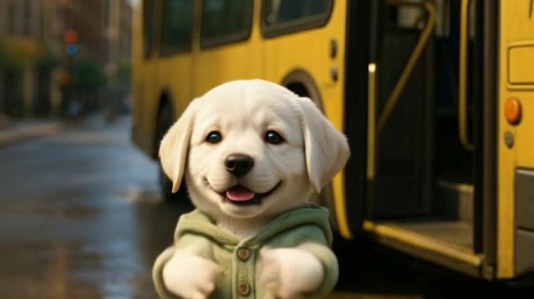 ⁣Dancing puppy 🐶