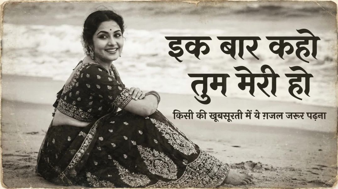 ⁣इक बार कहो तुम मेरी हो _ मोहब्बत पर लिखी दिल को छू लेने वाली ग़ज़ल _Bezubaan Ishq Shayar #ghazal #sad 