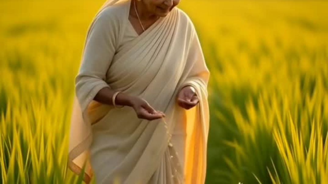 ⁣A beautiful story of a hen and a grand mother