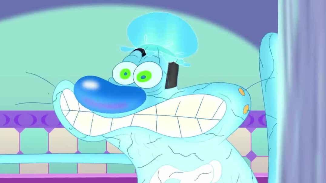 ⁣हिंदी Oggy and the Cockroaches - Oggy Goes Green (S04E32) - Hindi Cartoons for Kids(720P_HD)