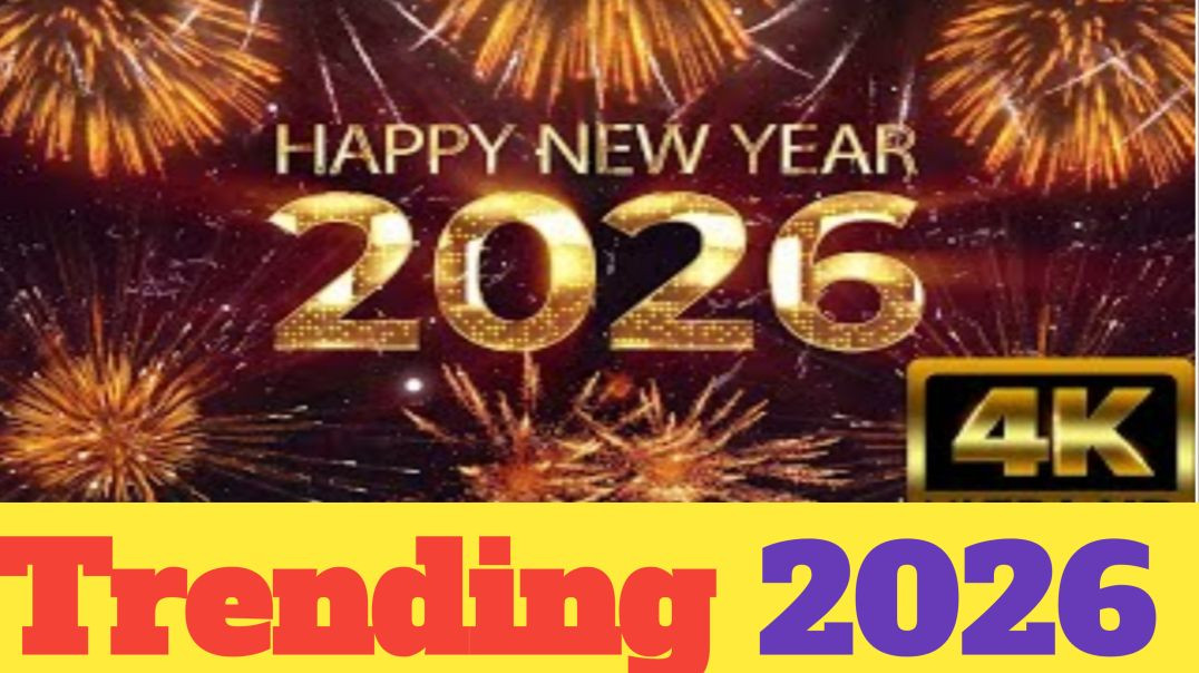 ⁣🎇 Happy New Year 2026 4K | Stunning Celebration Video with Fireworks, Wishes & Golden Text