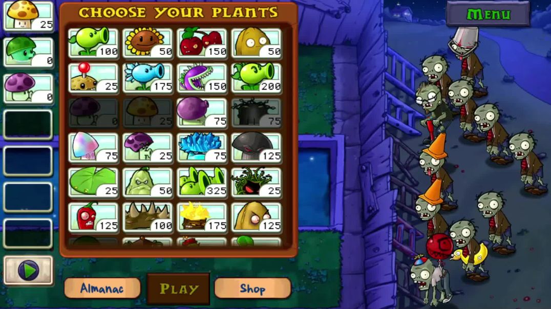 ⁣Plants Vs Zombies Fog Level 9