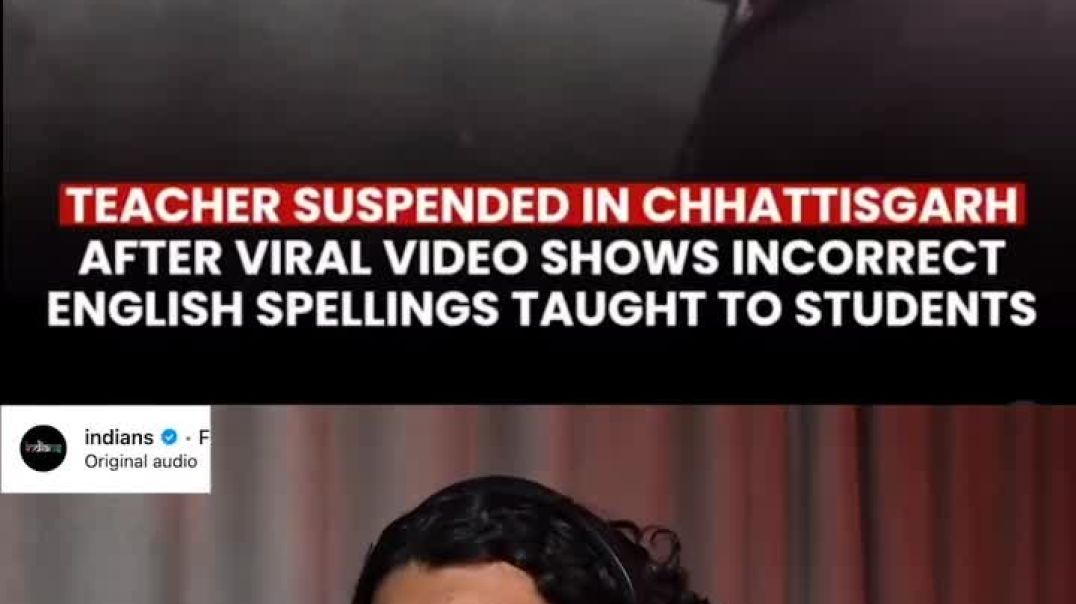 ⁣Indian teacher got suspended | Viral video 😱