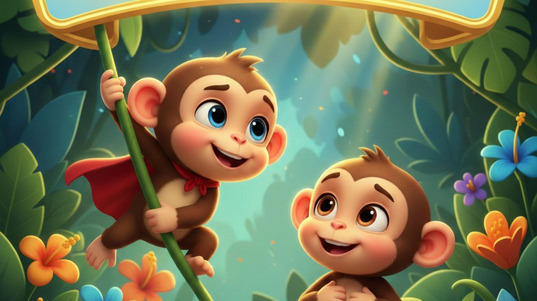 ⁣"दो नटखट बंदरों की मज़ेदार कहानी"