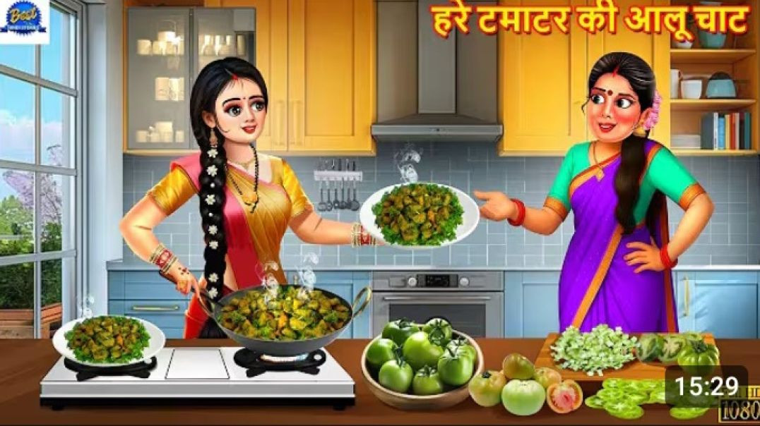 ⁣हरे टमाटर की आलू चाट _ Hare Tamatar Ki Aloo Chaat _ Hindi Kahani _ Moral Stories _ Kahani _ Story(36