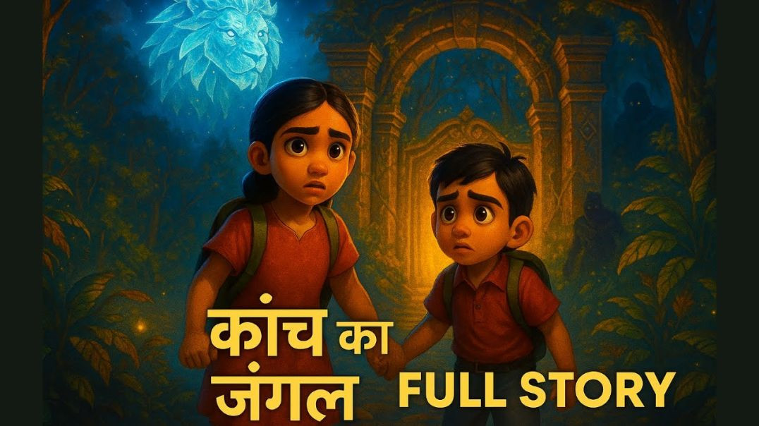 ⁣🎬 Kanch Ja Jungle – 🌳 तीन ख़तरनाक चुनौतियाँ ⚔️ जो बच्चों को मिला जंगल से!Moral Stories in Hindi 1080