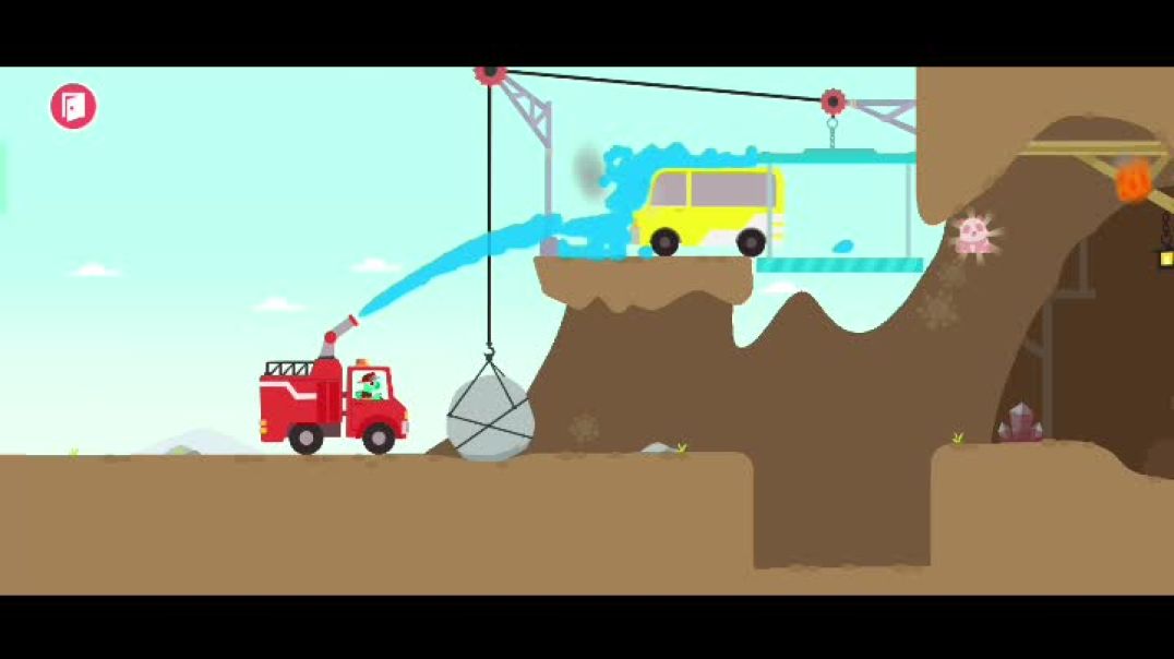 ⁣Dinosaur Fire Truck: for kids.game
