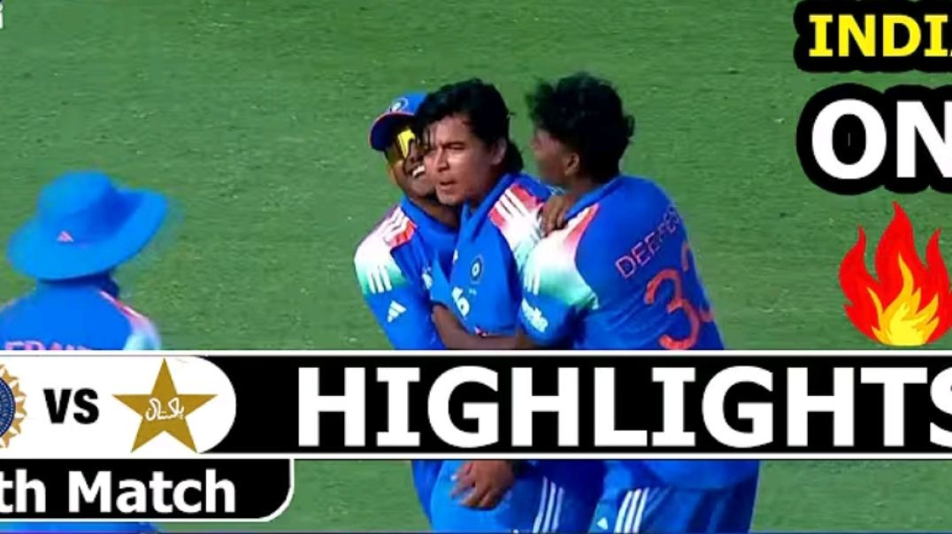 ⁣India U19 vs Pakistan U19 Asia cup odi match highlights