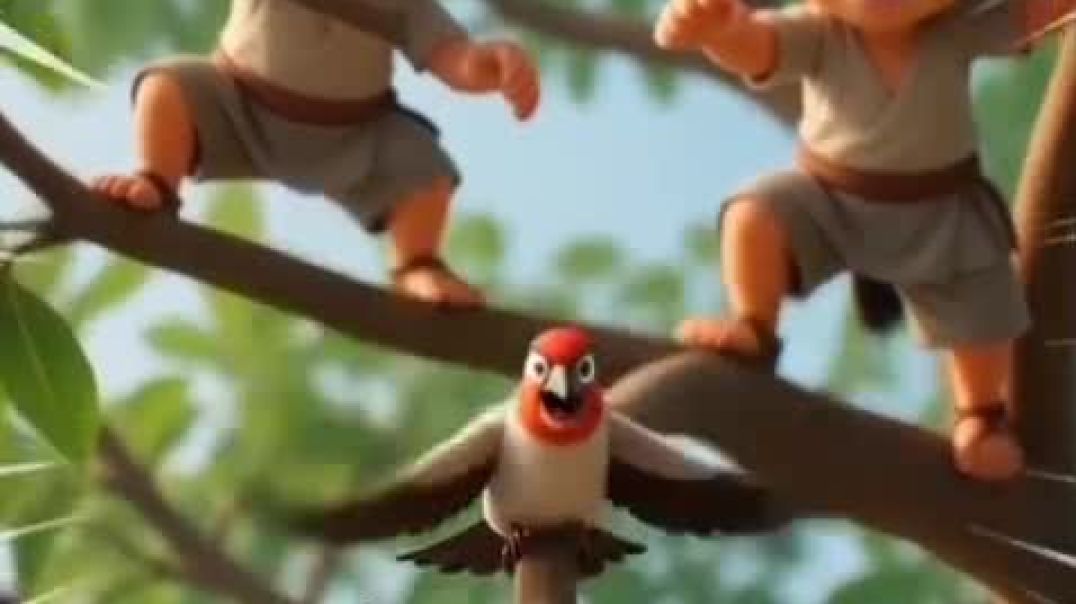 ⁣The cuckoo and broken nest