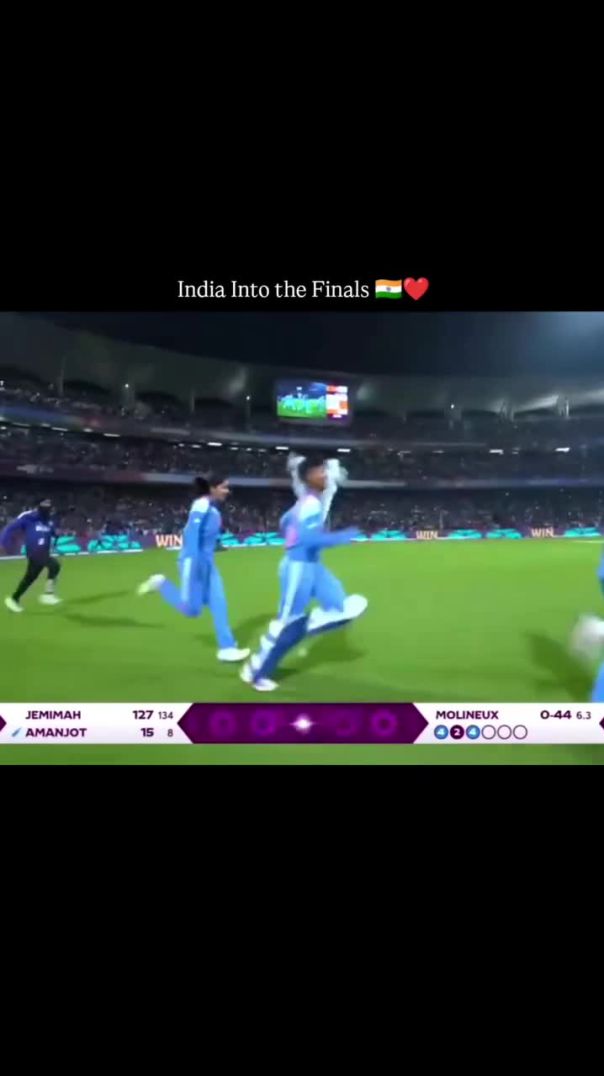 India Into the Finals 🇮🇳❤️ _