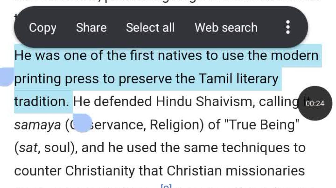 ⁣December 18 arumuga navalar ka janamdin hain