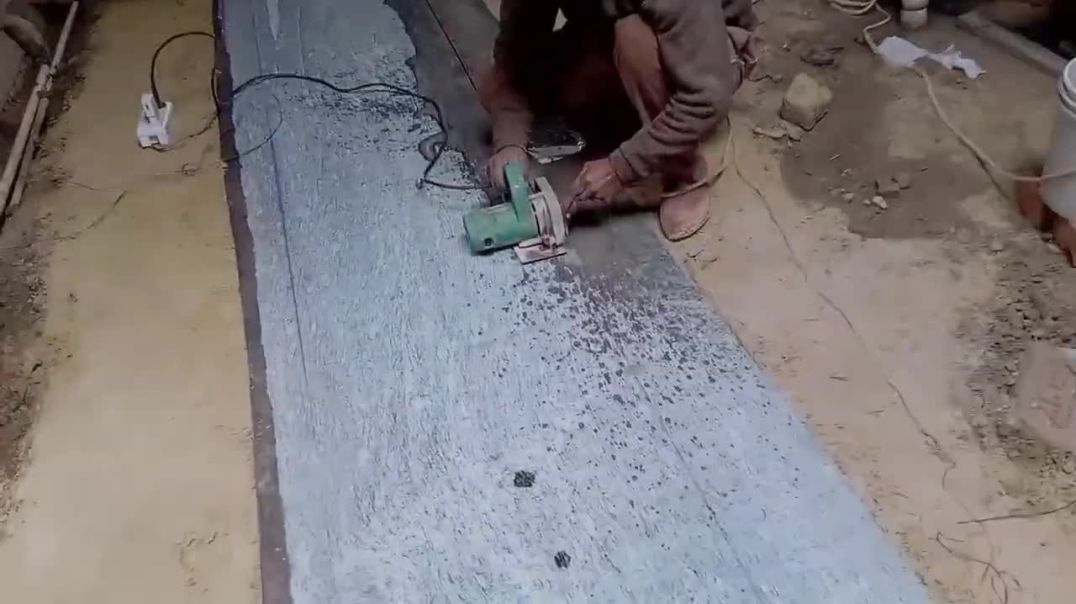 ⁣kitchen mein tile pathar kaise lagaen tatha #kitchen ko kaise sajaen #construction #viralvideo