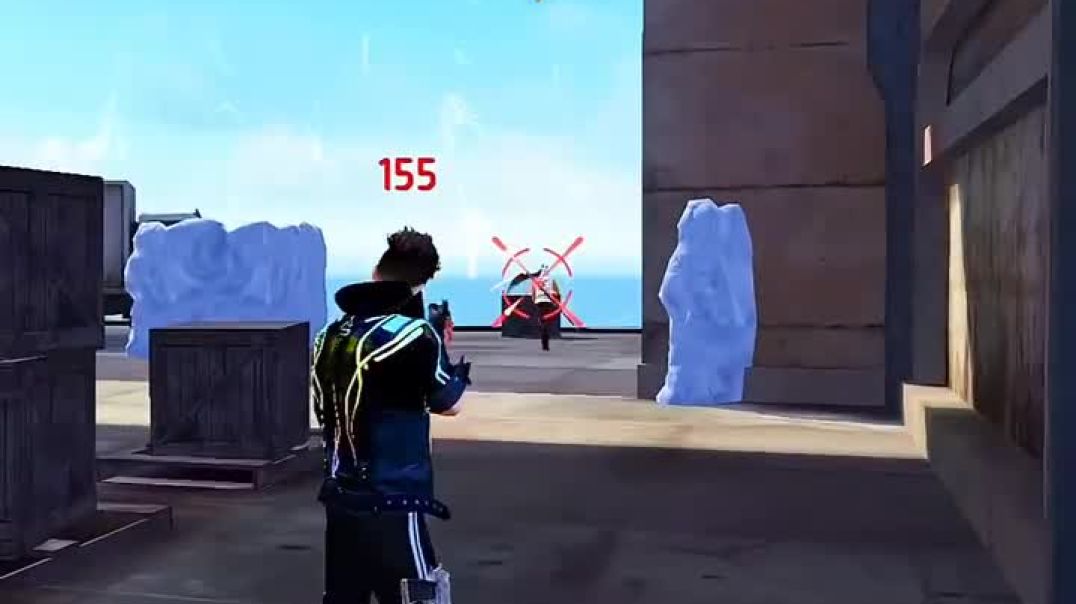 ⁣1 vs 4 free fire Gaming video