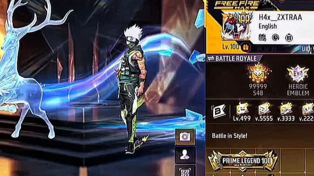 ⁣Free Fire 100 Level Prime 😨😨😱😱