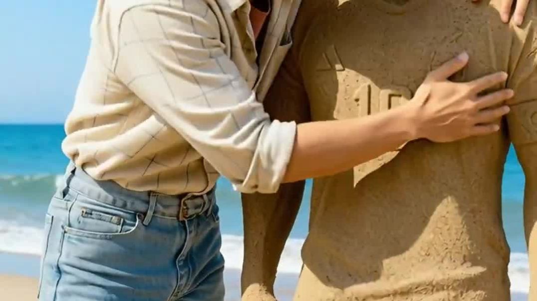 ⚽️_Kpop_Demon_Hunters_and_Soccer_Sand_Sculptures_#football_#messi_#mbappe_#ronaldo_#fifa