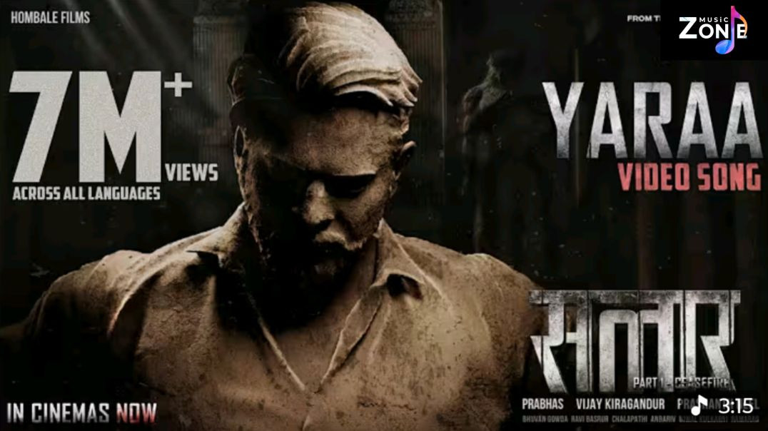 ⁣Yaraa  (Hindi) Salaar  | Prabhas |  Prithviraj |  Prashanth  Neel |  Ravi Basrur |  Hombale Films