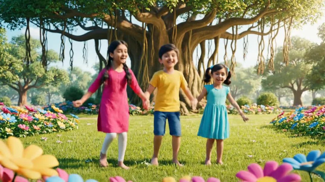 ⁣बच्चे गाना गा रहे हैं