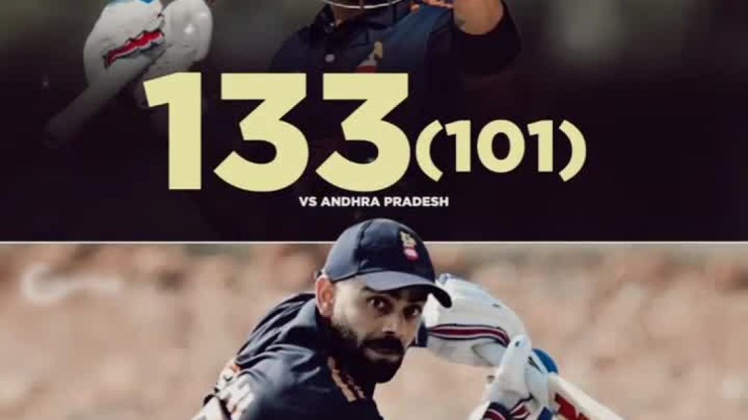 ⁣VIRAT KOHLI DOMINATED IN THIS VIJAY HAZARE TROPHY - THE GOAT🔥🐐#cricket #ipl #shorts