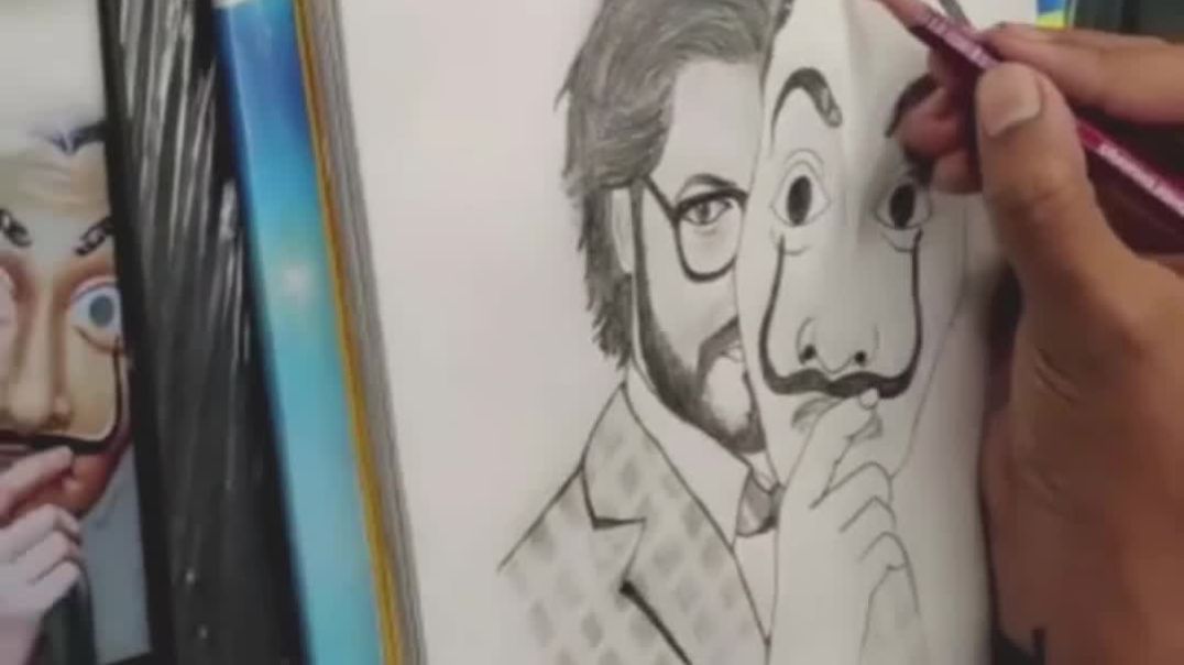 ⁣Money heist sketch professor