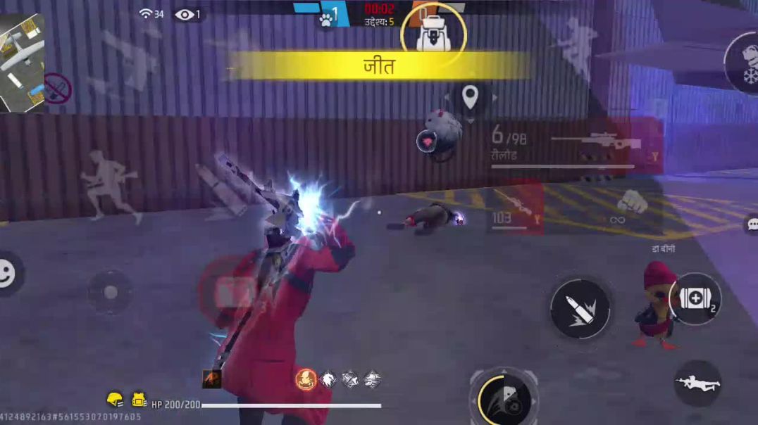 ⁣Free fire trending game play video